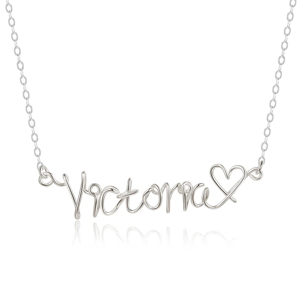 925 Sterling Silver Custom Name Necklace