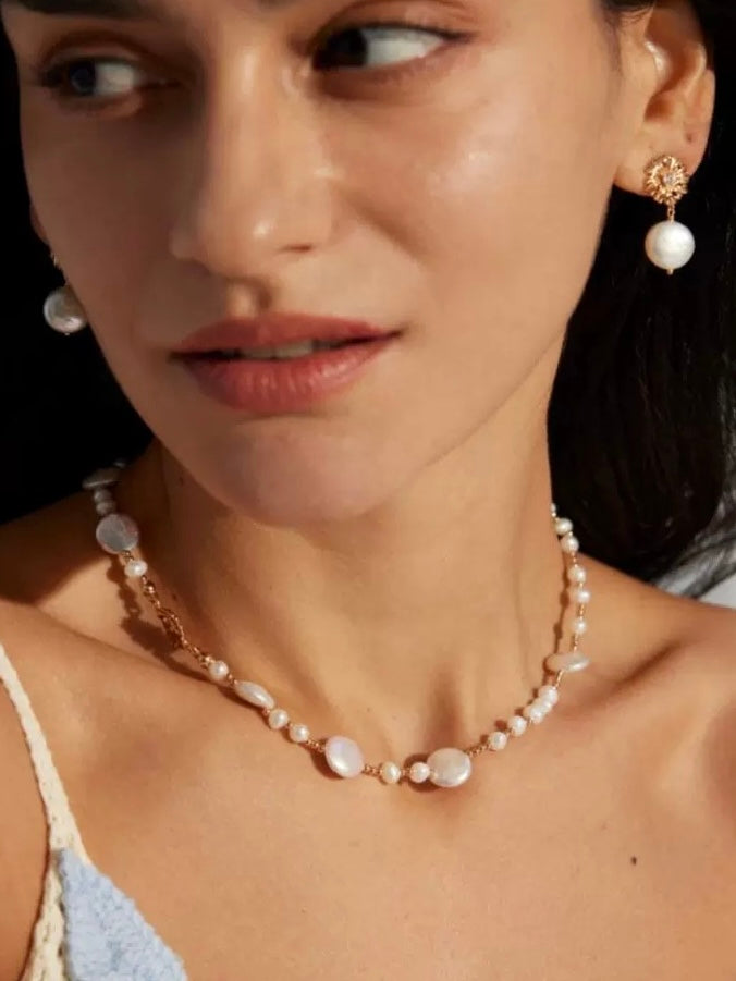 Natural Baroque Pearl Necklace