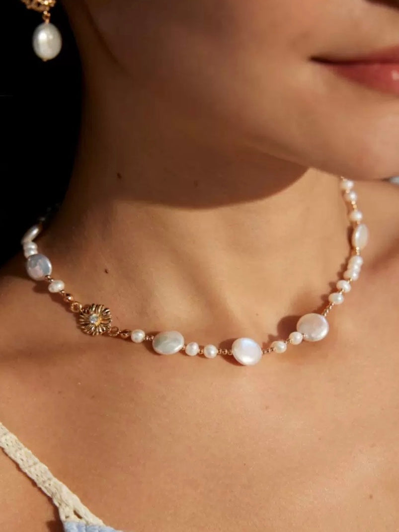 Natural Baroque Pearl Necklace