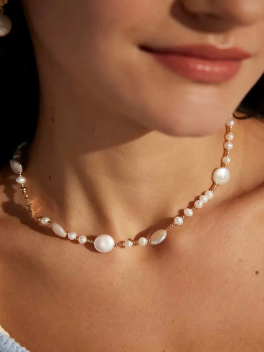 Natural Baroque Pearl Necklace