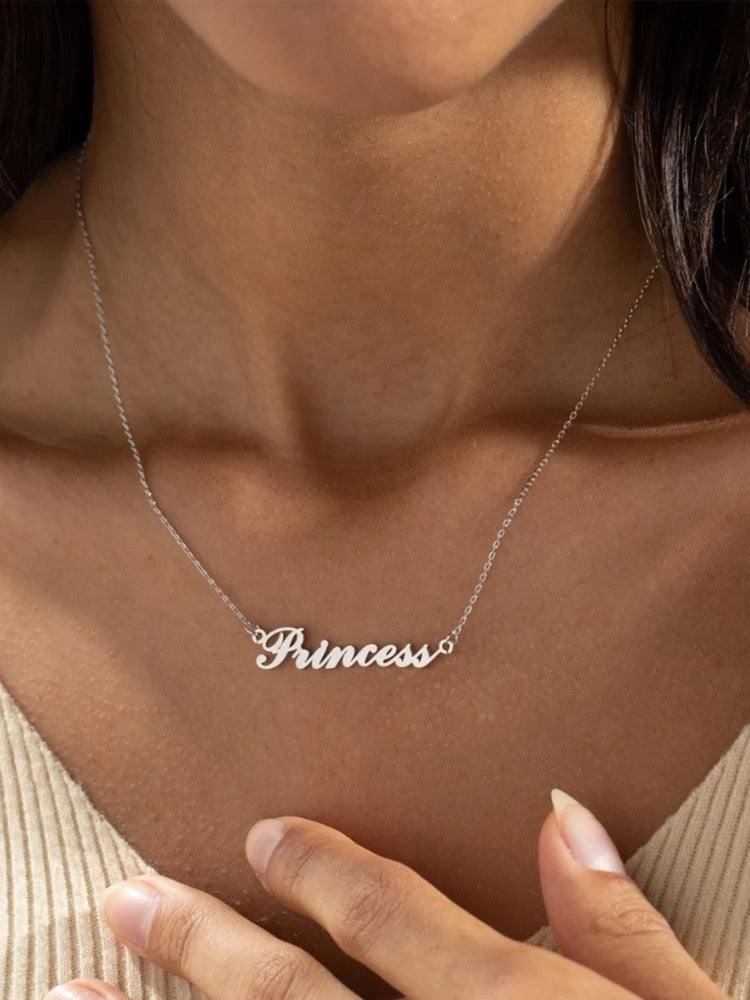 925 Sterling Silver Custom Name Necklace