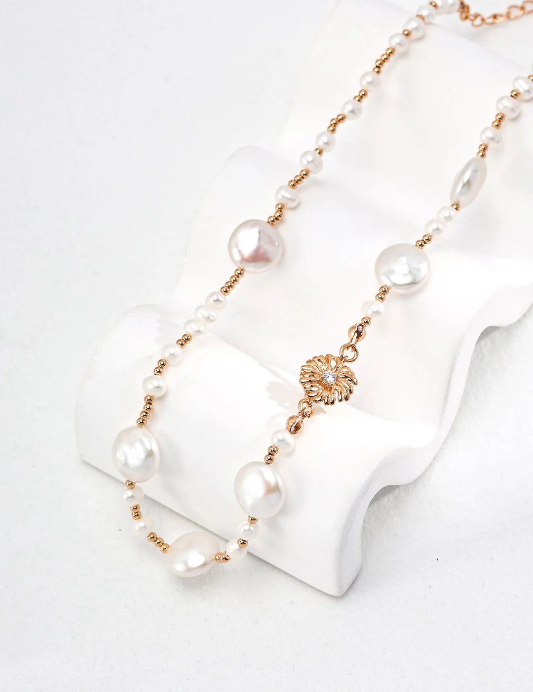 Natural Baroque Pearl Necklace